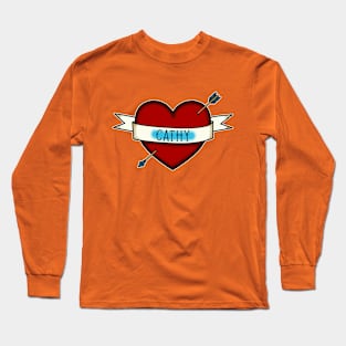 Traditional, Retro tattoo inspired Design That You Can Personalize Long Sleeve T-Shirt